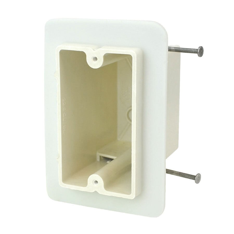 1-Gang Vapor/Air-Sealed Box; 3-9/16 Inch Depth, Thermoset-Fiberglass Reinforced Polyester, 22.5 Cubic-Inch, Beige/Tan