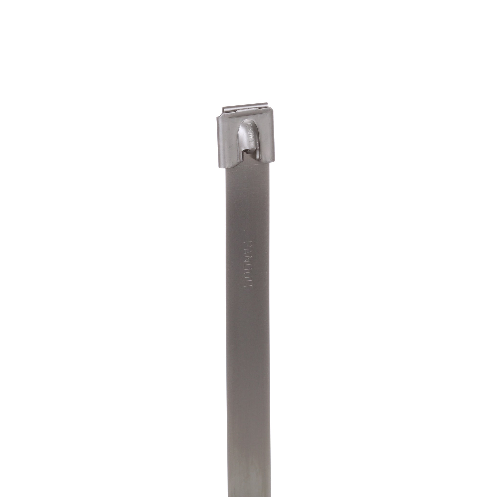MLT2EH-LP Pan-Steel MLT Extra Heavy Cross Section Cable Tie, 11.8 in L x 0.5 in W x 0.01 in THK, 304 Stainless Steel, Natural
