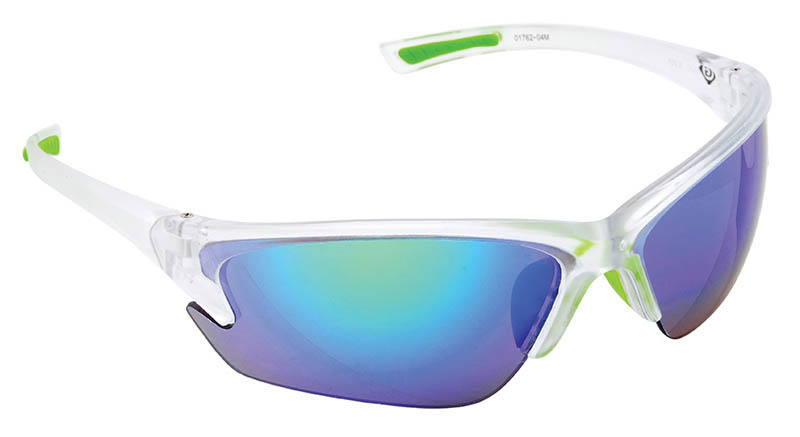 01762-04M Pro-View Safety Glasses, Anti-Scratch, Mirror Lens, Half-Frame Frame, Clear, ANSI Specified