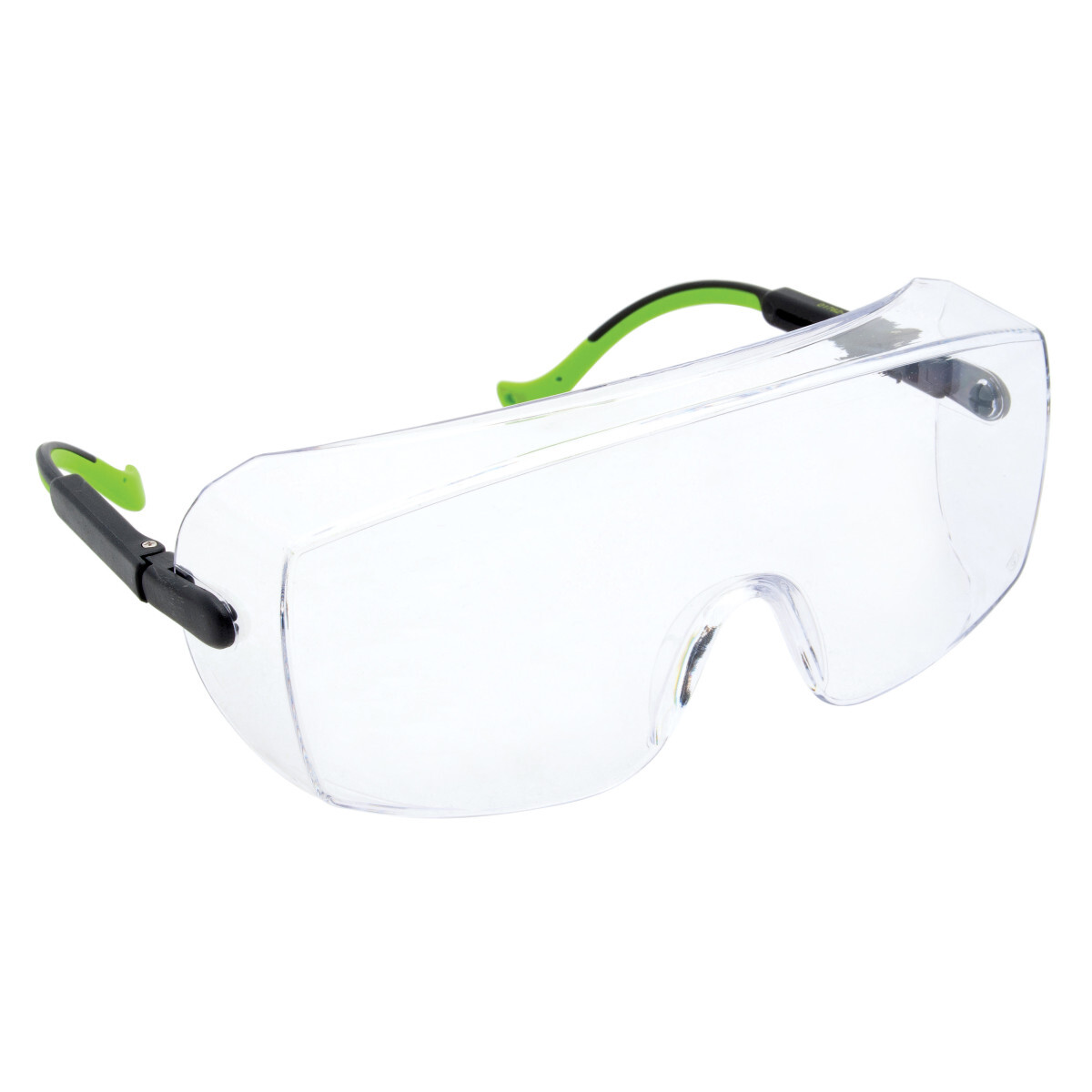 01762-07C Over-Wrap Safety Glasses, Anti-Scratch, Clear Lens, Frameless Frame, ANSI Specified