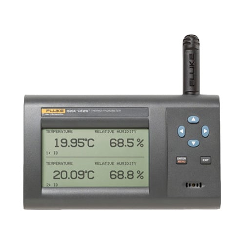 1621A-H-156 High Accuracy Precision Thermo Hygrometer Kit, 32 to 122 deg F, 0 to 100 % Humidity, LCD Display, 25 ft L Cord