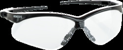 Nemesis Safety Glasses, Black Frame with Clear FogGard Lens