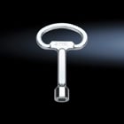 Enclosure key, Double-bit key no. 5, 8 mm triangular, 8mm square, 7 mm triangular, 7 mm square
