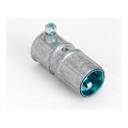 280SP Bridgeport Mighty-Merge Patented Conduit Combination Coupling, 1/2 to 3/8 in, For Use With EMT/AC/MC/MCIA/FMC/HCF/HCFMCI-A Conduit, Zinc Alloy