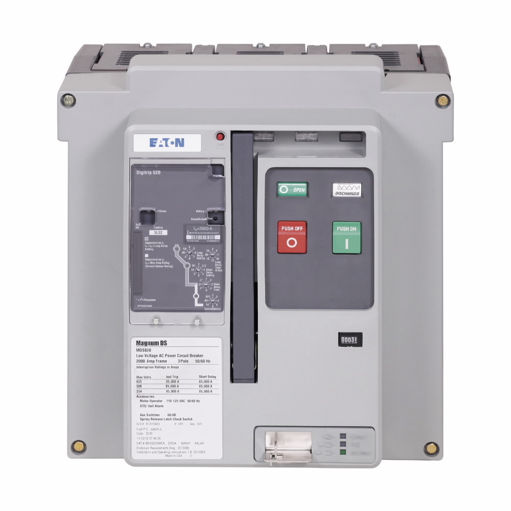 2A11799G20 520MC LSI Breaker Trip Unit, Universal Frame, For Use With Universal Frame Magnum DS Series Air Circuit Breaker