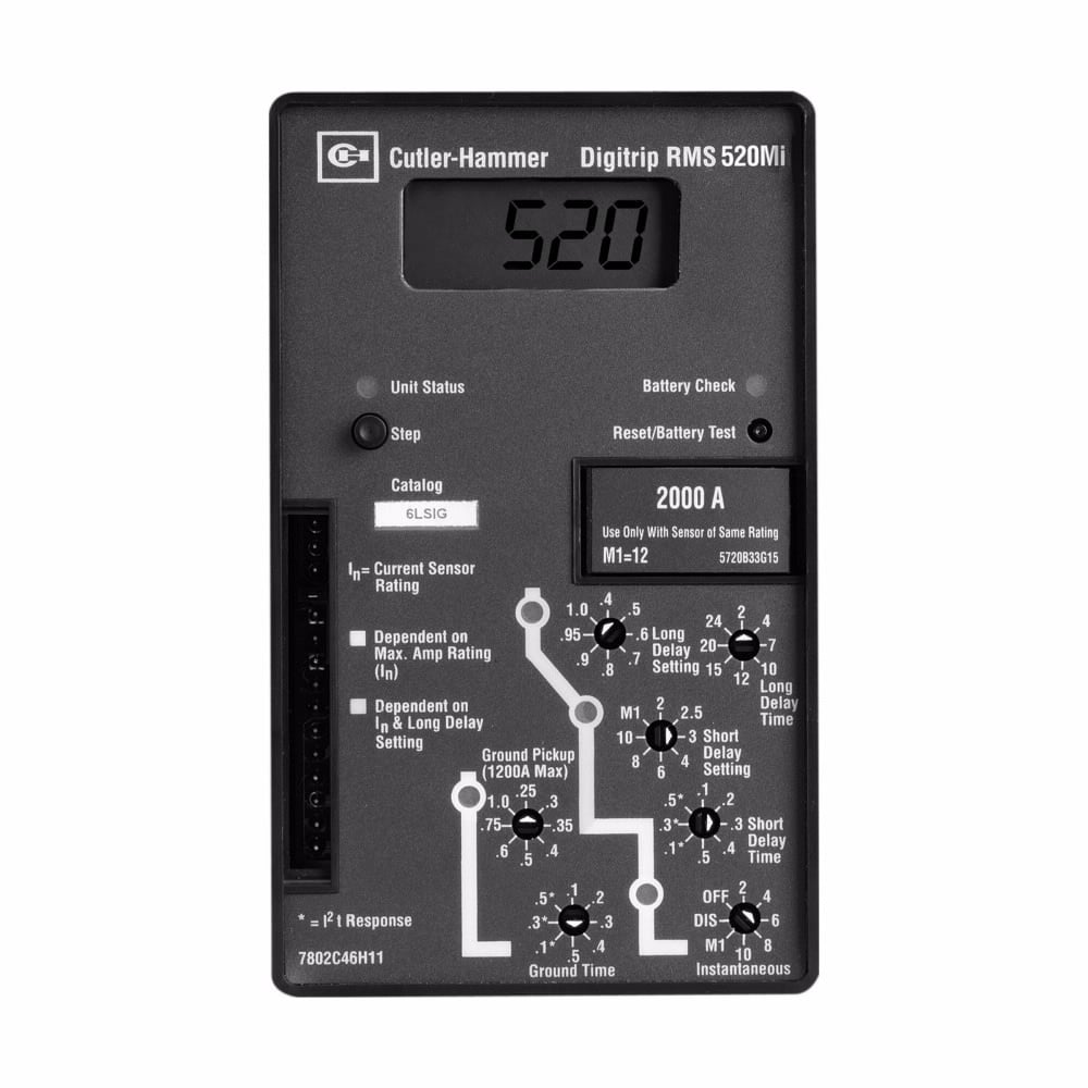 2A11799G21 520MC LSIG Breaker Trip Unit, Universal Frame, For Use With Universal Frame Magnum Series Air, Power Circuit Breaker