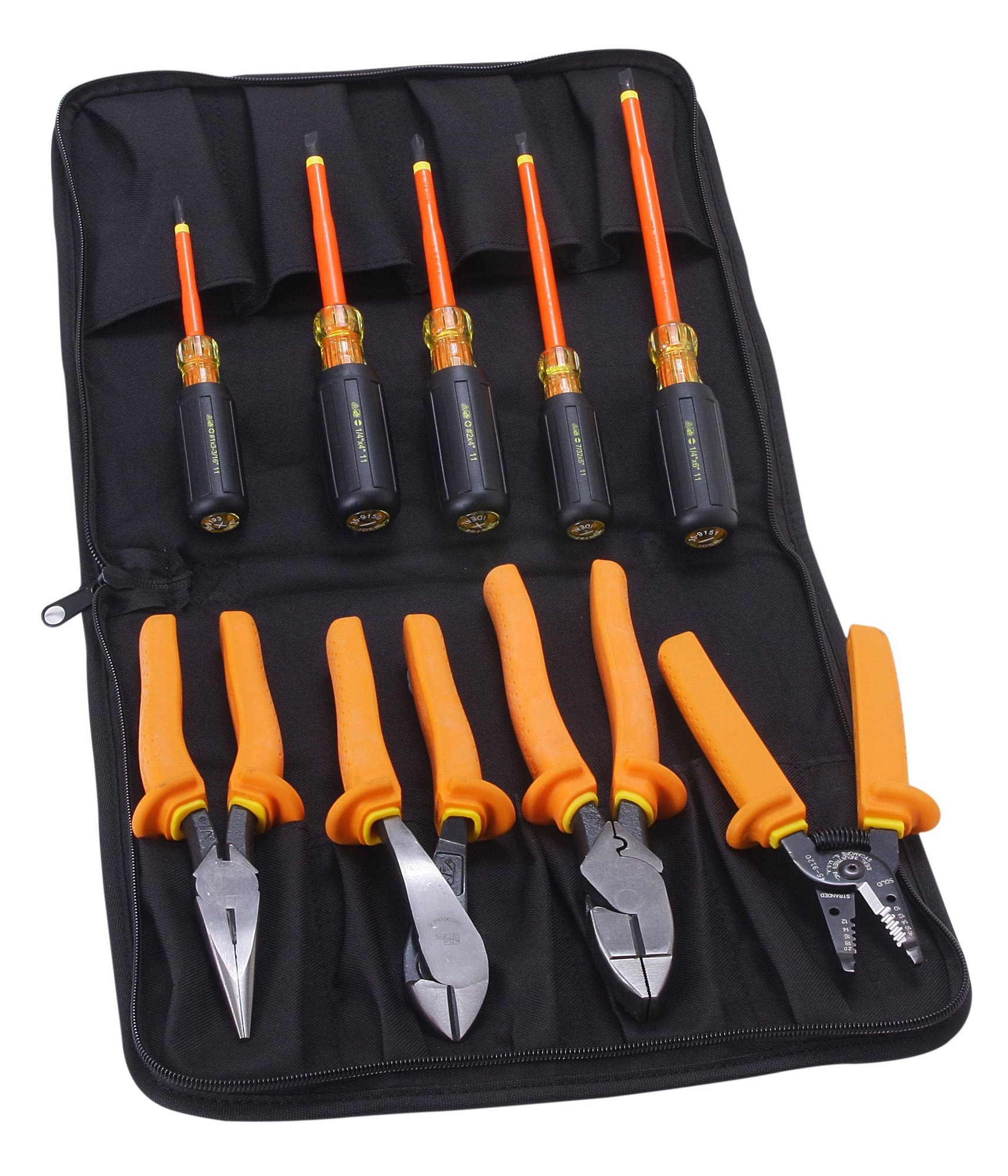 35-9108 Tool Kit, Case Tool Storage, Santoprene Handle Material, 9 Pieces