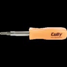 6-In-1 Economy Screwdriver, Phillips (#1 and #2), Slotted (1/4 and 3/16") and Hex (1/4 and 5/16"), Orange