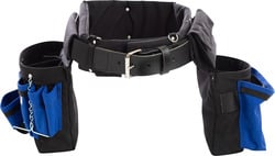Ultimate Electrician Comfort Combo Tool Belt, Metal Buckle, Large 36-40", Blue