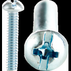 10-32 Phillips/Slotted Round Head Machine Screw Kit, 1/2" (75), 3/4" (50), 1" (40), 1-1/4" (30), 1-1/2" (25) and 2" (25), Zinc Plated