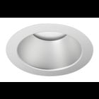 3 1/4" Downlight Self-Flanged Lensed Clear Alzak Cone. Wet Location Approved.