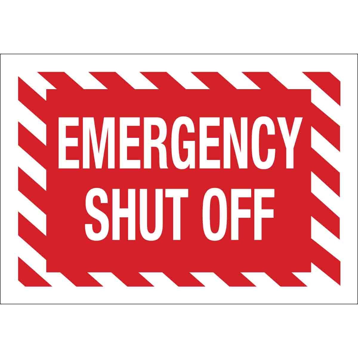 122535 Rectangular Directional and Exit Sign, 7 in H x 10 in W, White on Red, B-401 Polystyrene, Fastened Mount