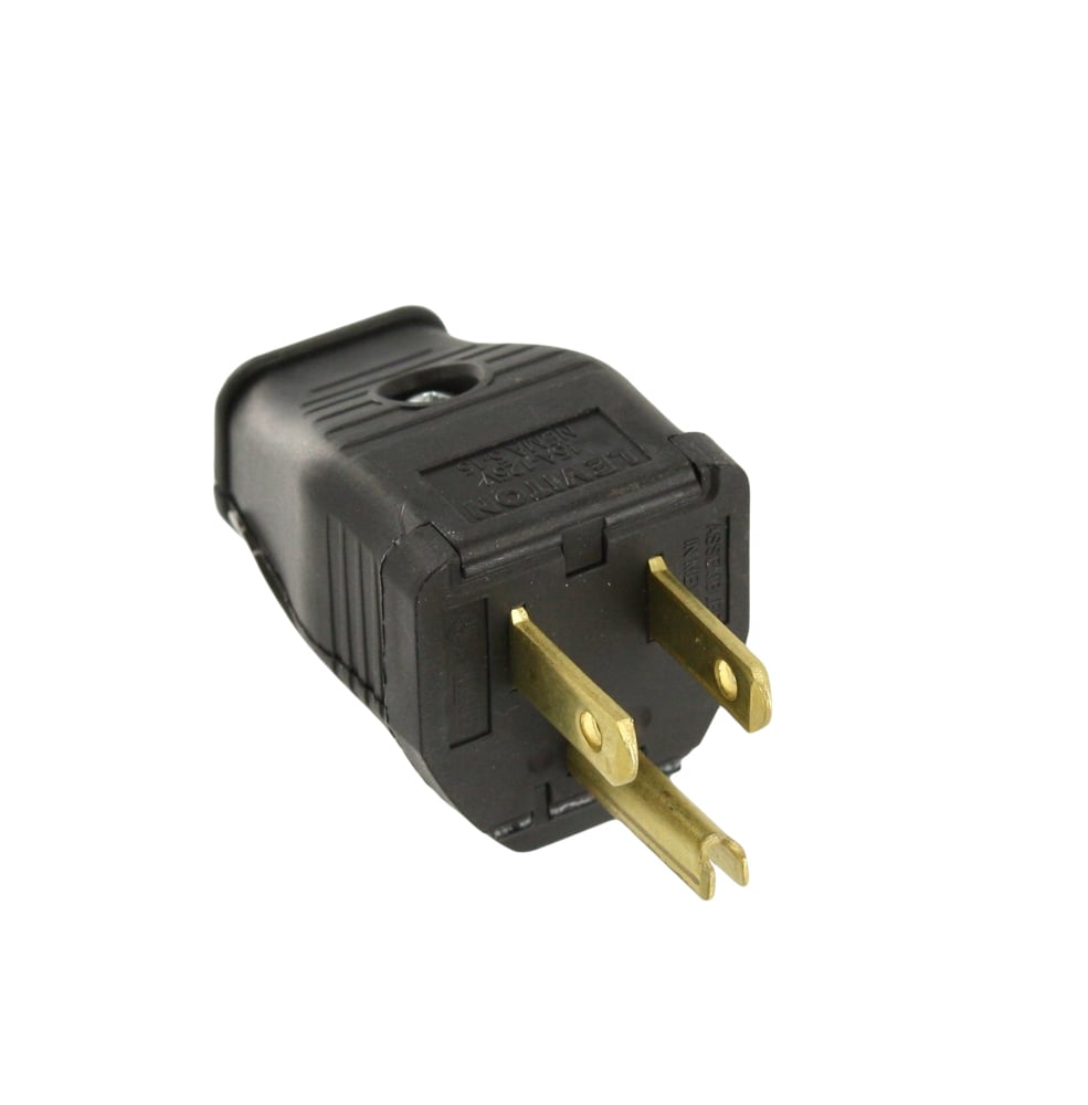 3W101-E Clamptite Hinged Grounding Plug, 125 V AC, 15 A
