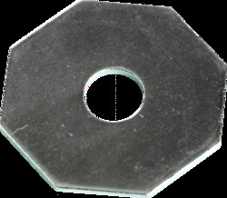 3/8 x 1-3/8" Octagonal Washers, Zinc plated,Jar