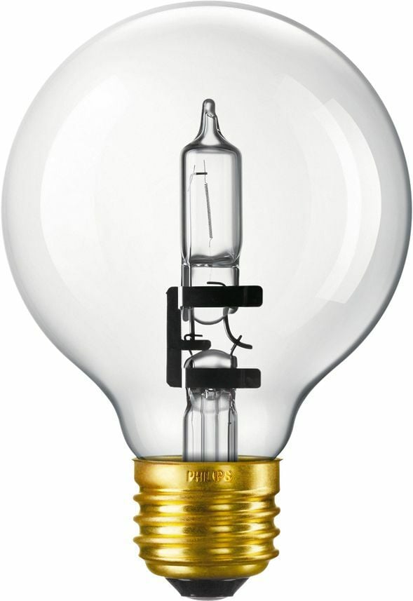 420844 Decorative Dimmable Halogen Lamp, 40 W, E26 Lamp Base, G25 Shape, 363 VAC