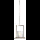 Bigft makes a bold statement with this 2 light pendant from the Triad(TM) collection. Generously sized, it combines a refined form with a casual style. Layered glass shades - one frosted, one clear - create a soft, inviting light.