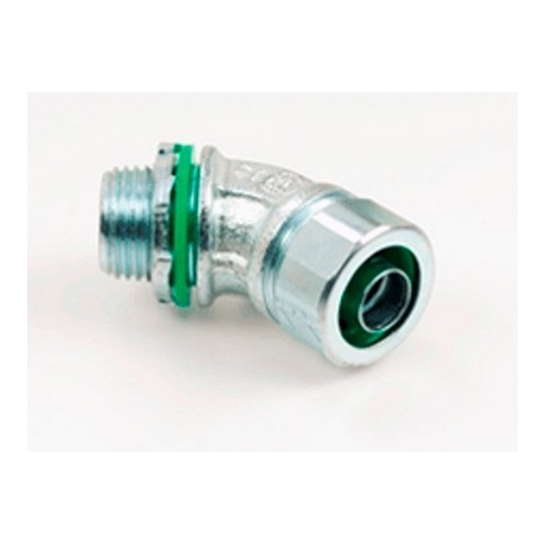 Connector, Liquid Tight, 45 Degree, US Steel, Size 1 Inch