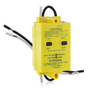 46596-Y Automatic Reset Impact Resistant Panel Mount GFCI Module, 120 VAC, 20 A, Polycarbonate