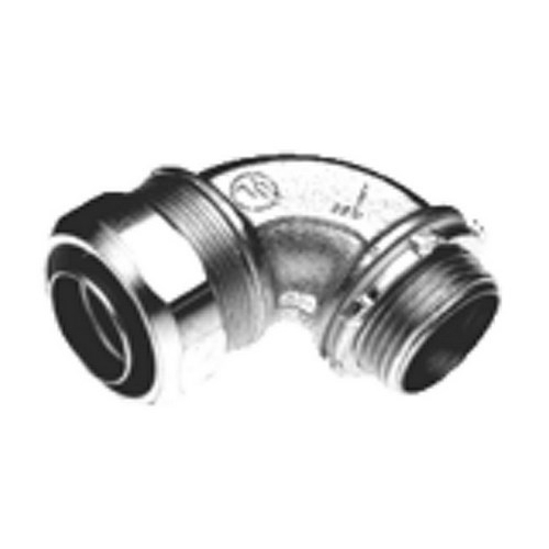 Connector, Liquid Tight, 90 Degree, US Steel, Size 1 Inch