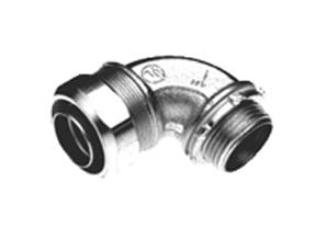 Connector, Liquid Tight, 90 Degree, US Steel, Size 1-1/2 Inch, Insulated Throat