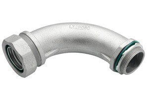 Connector, Liquid Tight, 90 Degree, US Steel, Size 2-1/2