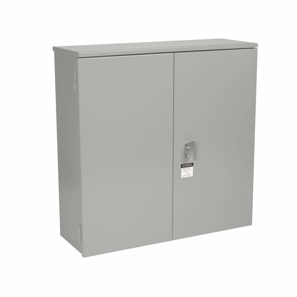 484814 DDHRTCT CT Hinged Cover, 3R, 12 Gauge Steel, ANSI 61 Gray Paint Finish, Galvanize Steel, Surface Mount, 1 phase or 3 Phase, Two Overlapping Doors