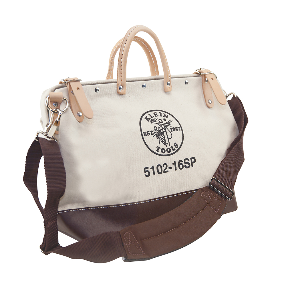 5102-16SP Deluxe Tool Bag, #8 Canvas, Brown/Tan