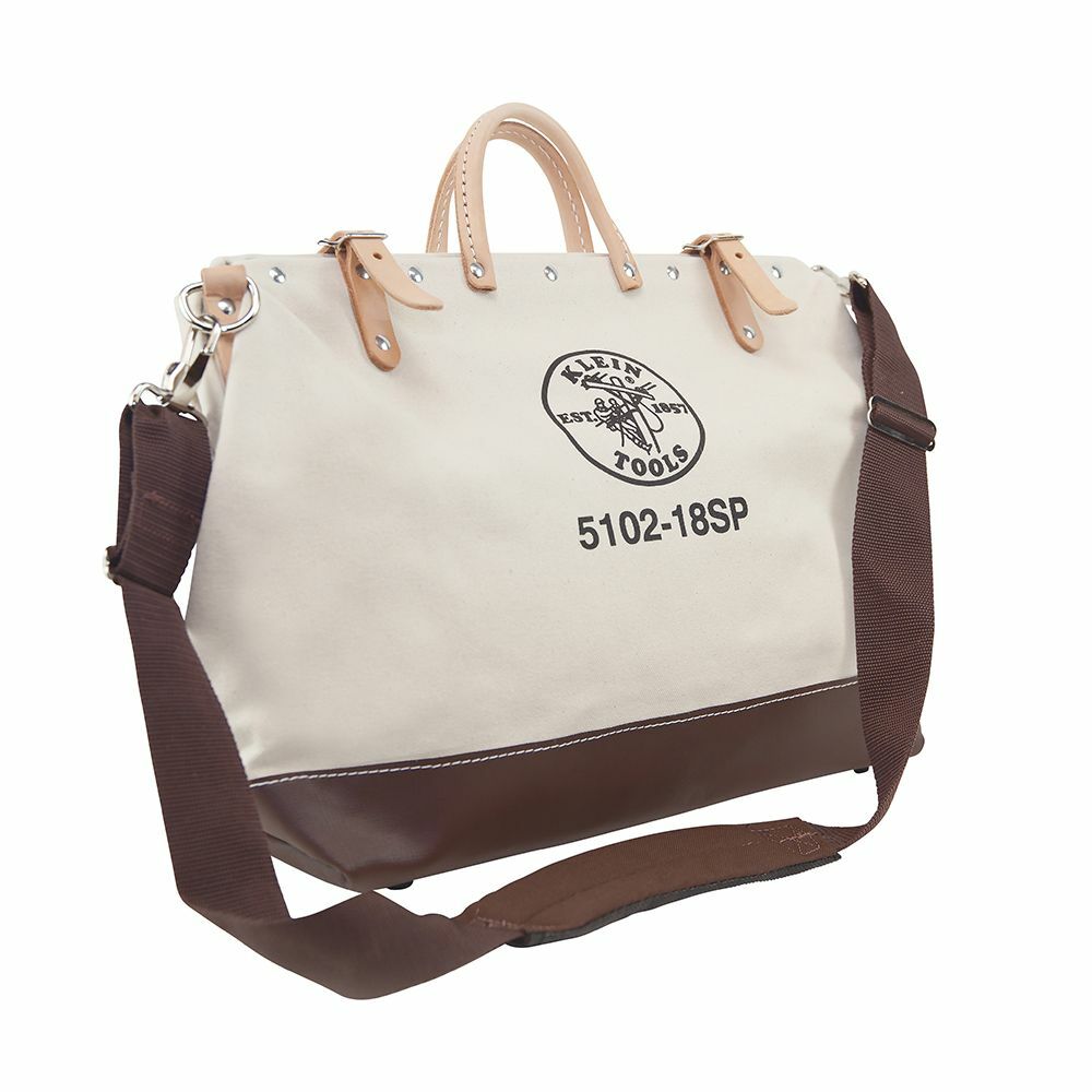 5102-18SP Deluxe Tool Bag, #8 Canvas, Brown/Tan