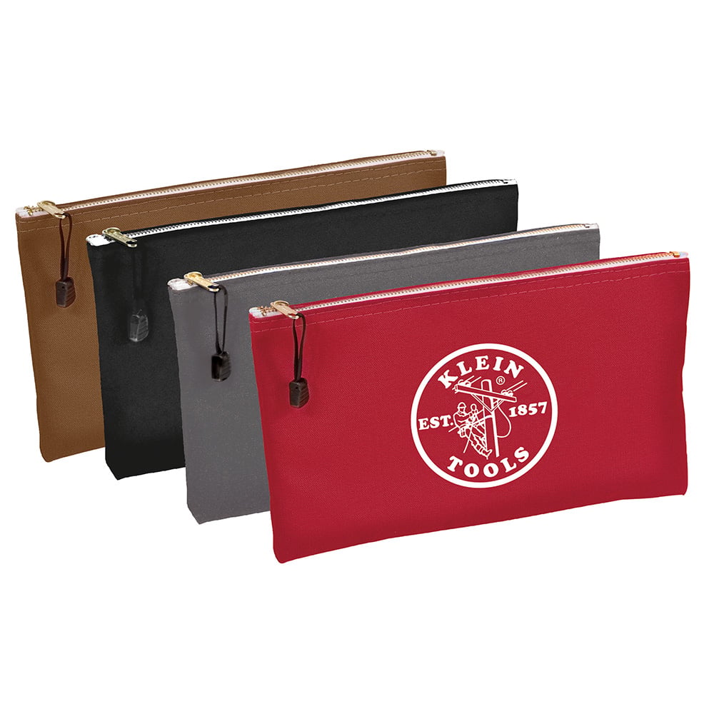 5141 Zipper Bag, Black/Brown/Gray/Red