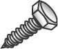 1/2 x 3" Lag Screw, Hex Head, Zinc Plated