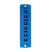 5F100-6LC OPT-X SDX Duplex Precision Molded Fiber Optic Adapter Plate, Single-Mode Fiber