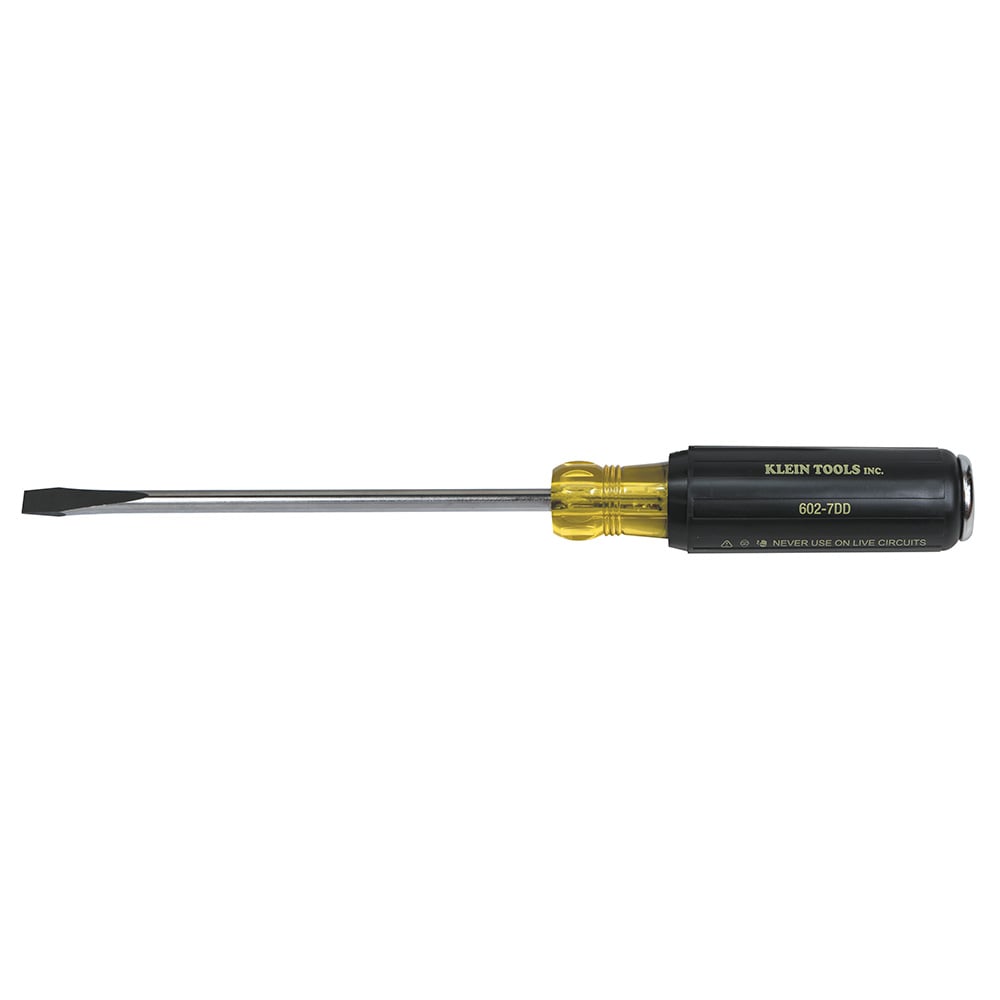 602-7DD Demolition Screwdriver, 5/16 in Slotted Point, 12-3/8 in OAL, Plastic Handle