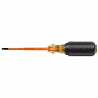 Insulated 1/8-Inch Slotted Screwdriver, 4-Inch, Perfect for working in control boxes or other terminal block applications where insulated tools are necessary