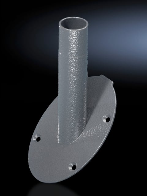 6206900 Rigid Mounting Component, For Use With Modular LED Compact Signal Pillar and Model CP 60 Enclosure, Desk and Wall Section of Support Arm System, Graphite Gray