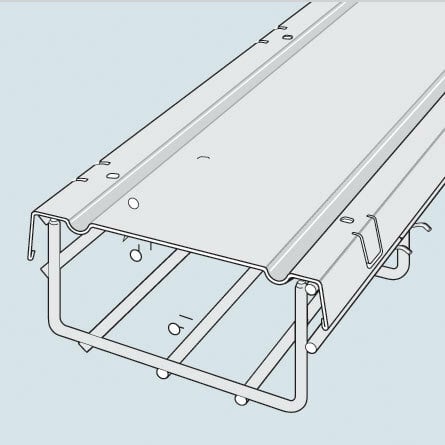 CVN450PG CVN Cable Cover, 18 in W Tray, Carbon Steel