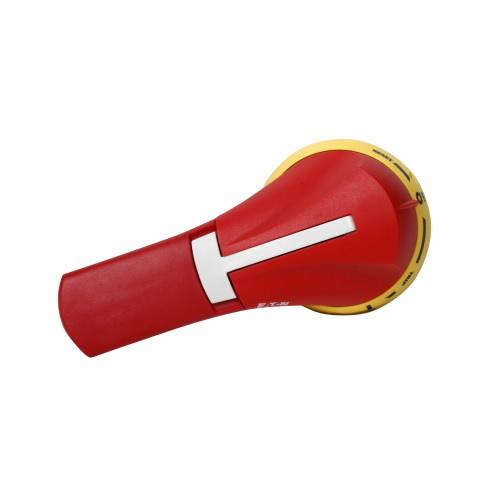 68C6048G04 Variable Depth Rotary Handle, 1.77 in L x 3.07 in W x 6.45 in H, Red/Yellow