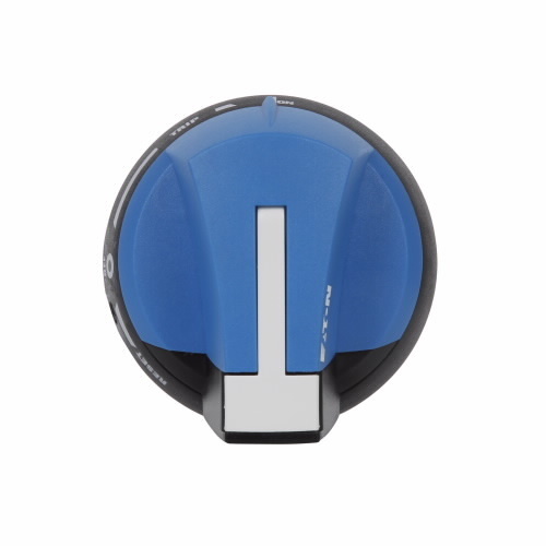 68C6048G43 Type S01 Rotary Handle, 1.73 in L x 3.07 in W x 3.15 in H, Black/Blue