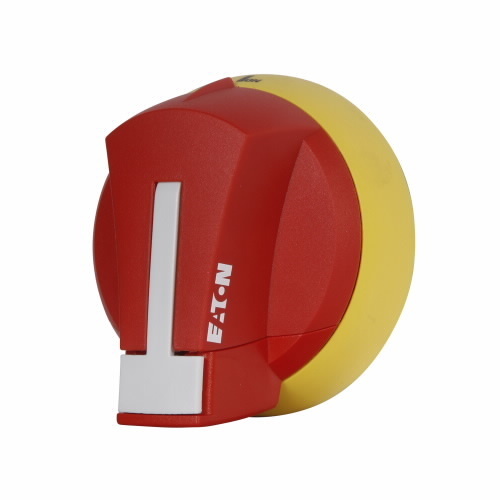 68C6048G44 Type S01 High Performance Through-The-Door Rotary Handle, 1.73 in L x 3.07 in W x 3.15 in H, Red/Yellow