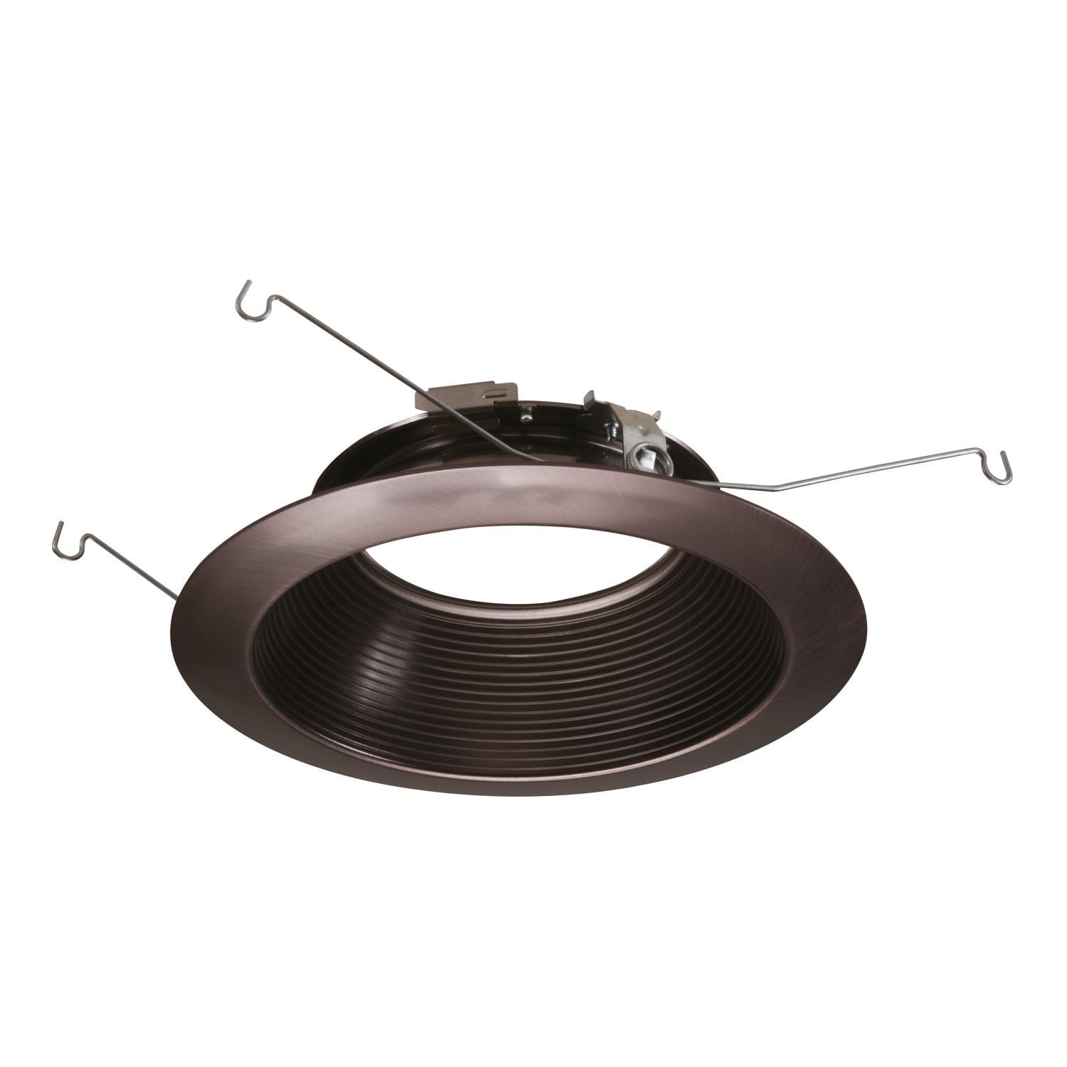 693TBZB Halo Air-Tite Micro-Step New Construction/Remodel/Retrofit Baffle Trim, 6 in ID x 7.3 in OD, LED Lamp, For Use With ML56 Series LED Light Module, Metal