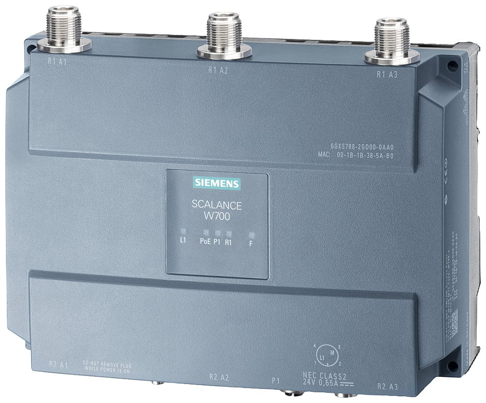 6GK57481GD000AB0 SCALANCE W748-1 Access Point, 2.4/5 GHz, 3 Ports, Wall Mount