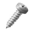 #10 X 1-1/4" Sheet Metal Screw (Tapping), Pan Head, Square Drive, Type 18-8 Stainless Steel