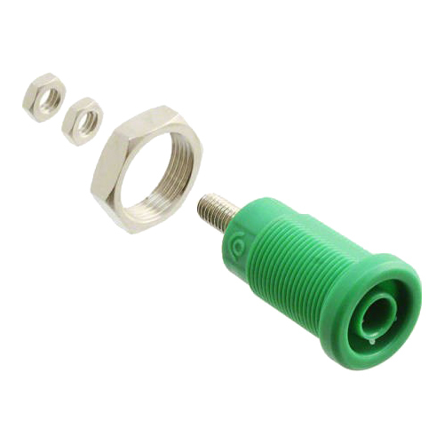 72930-5 Banana Plug-Jack, Green