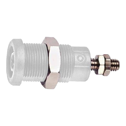 72930-9 Banana Plug-Jack, White