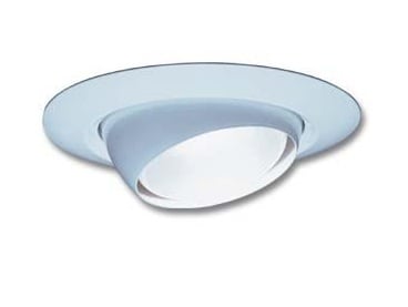 7E1MW TOR R6 70 Series Standard Eyeball Wide Flange Full Reflector Trim, 4-7/8 in ID, Incandescent Lamp, For Use With L7X, L7XR, LC6, LCP, L7XP, L7XPR, L7XF and L7XFR Series Housing, Aluminum