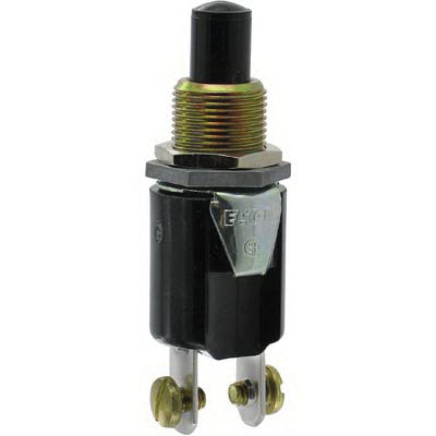 8411K12 1-Pole Light Duty Non-Illuminated Pushbutton, 1NO SPST Contact, Black