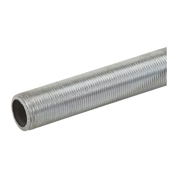 8617 Type C Threaded Conduit Running Thread Pipe, 2-1/2 in, For Use With Rigid Conduit, Steel, Electroplated Galvanized