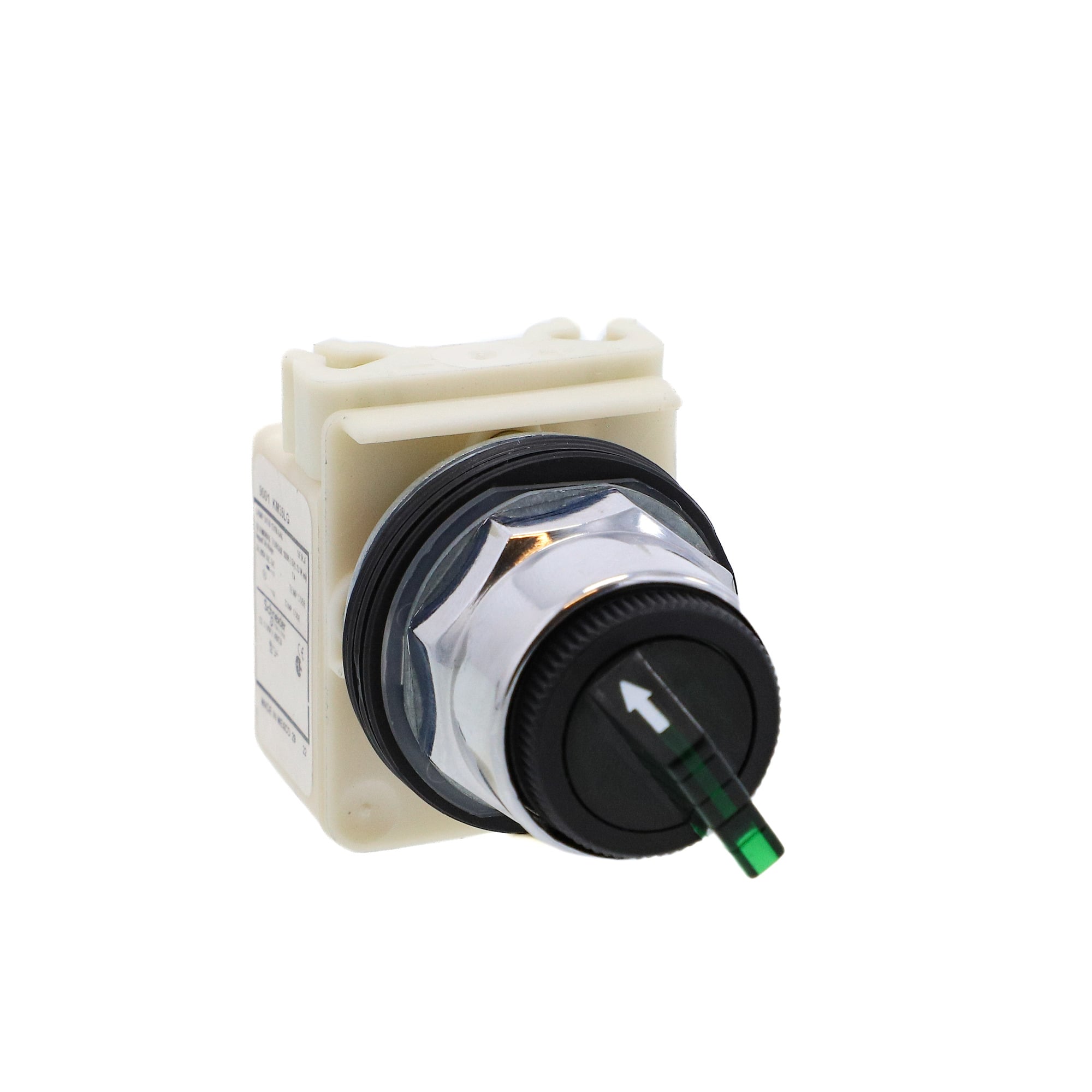 9001K11J35LGG Harmony Illuminated Selector Switch Operator, 30 mm, Knob Operator, 2 Positions