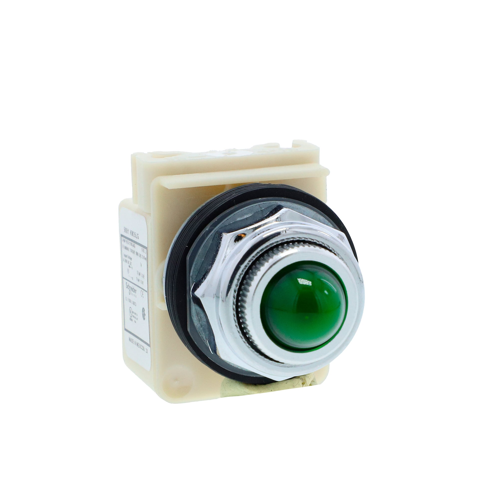 9001KP35LGG6 Harmony Type K Standard Heavy Duty Pilot Light, 24/28 V AC/V DC, 0.28 VA, Domed Lens, Panel Mount