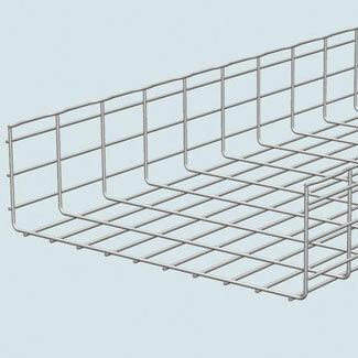 CF150/300BL CF150 Wire Mesh Cable Tray, 120 in L x 12 in W, 1008 Carbon Steel
