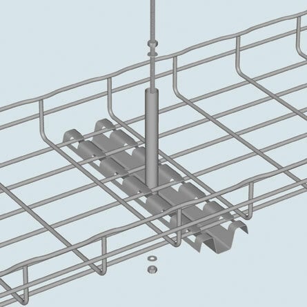 942357 FASPCH Center Hanger, 6 in, Carbon Steel, Pre-Galvanized